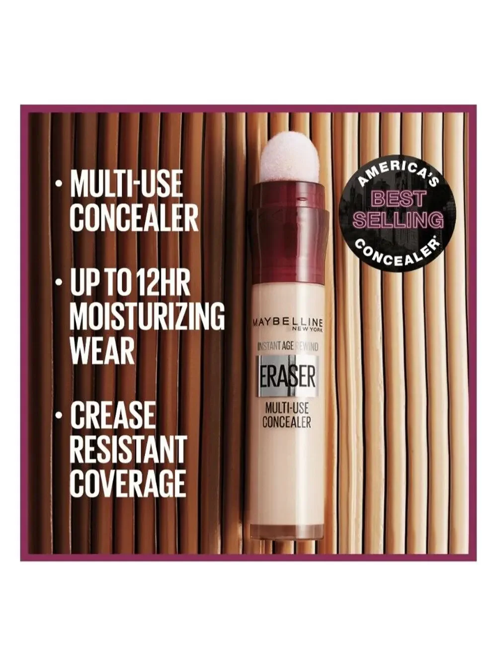 Maybelline Instant Age Rewind Eraser Dark Circles Concealer, Shade Caramel 144